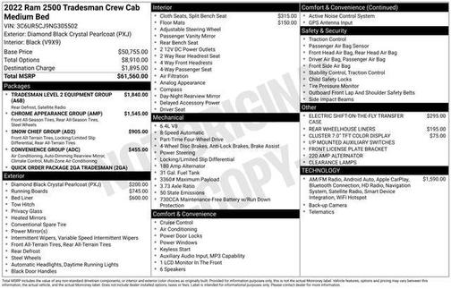 2022 RAM 2500 Tradesman
