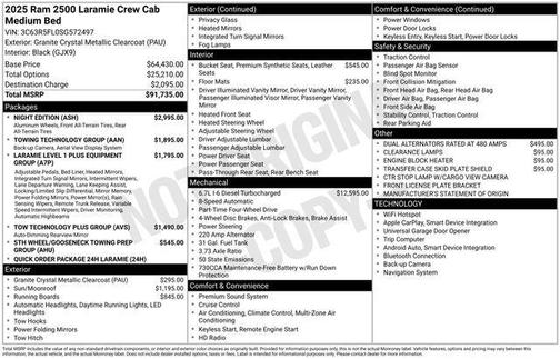 2025 RAM 2500 Laramie