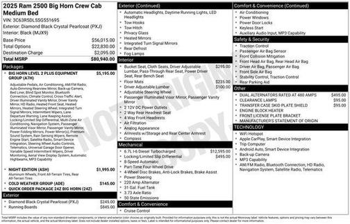 2025 RAM 2500 Big Horn