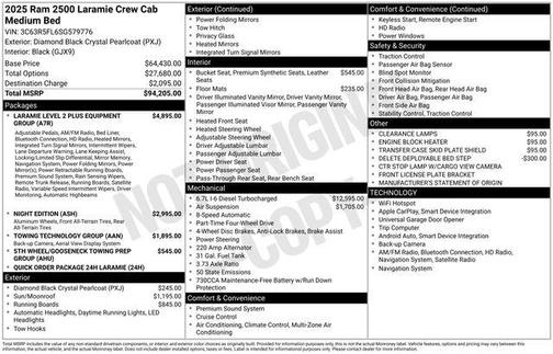 2025 RAM 2500 Laramie