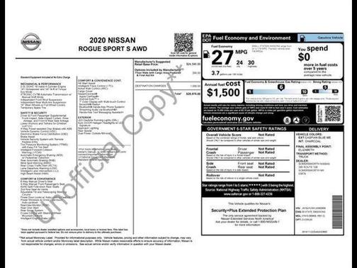 2020 Nissan Rogue Sport S