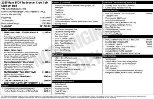 2025 RAM 3500 Tradesman
