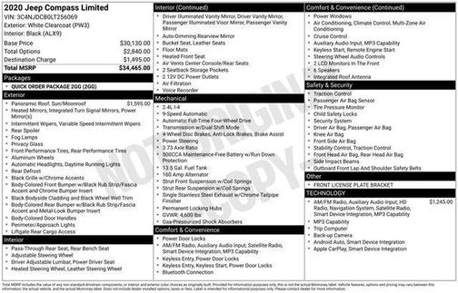 2020 Jeep Compass Limited