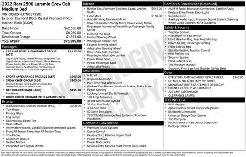 2022 RAM 2500 Laramie