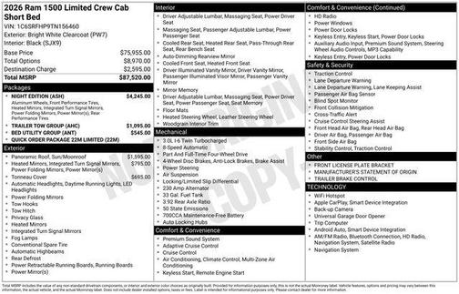 2026 RAM 1500 Limited