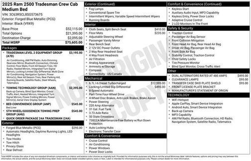 2025 RAM 2500 Tradesman