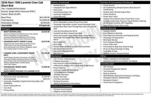 2026 RAM 1500 Laramie