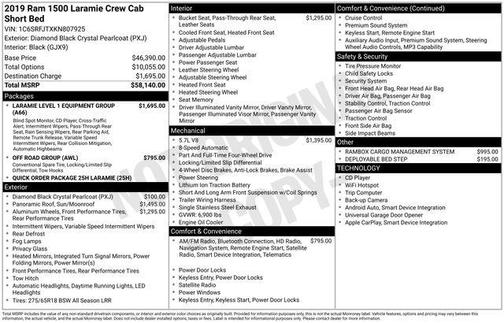 2019 RAM 1500 Laramie