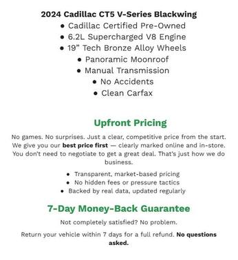 2024 Cadillac CT5-V V-Series Blackwing