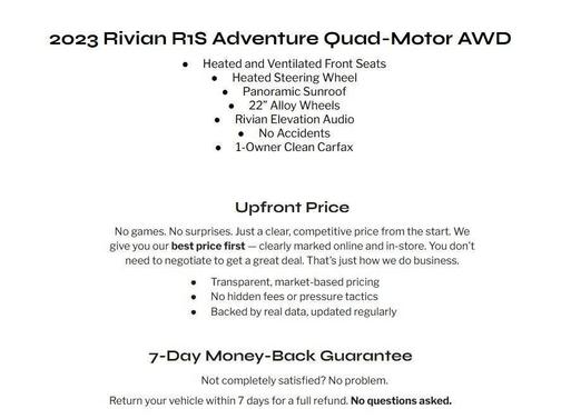 LA Silver 2023 Rivian R1S Adventure