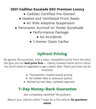 2021 Cadillac Escalade ESV Premium Luxury