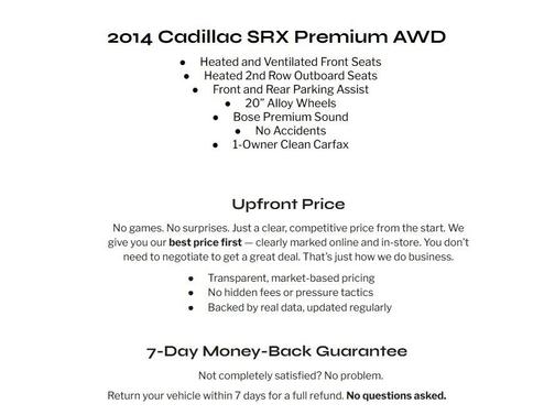 Black Raven 2014 Cadillac SRX Premium Collection