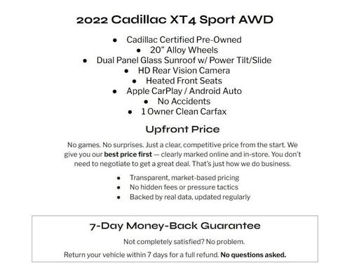 2022 Cadillac XT4 Premium Luxury