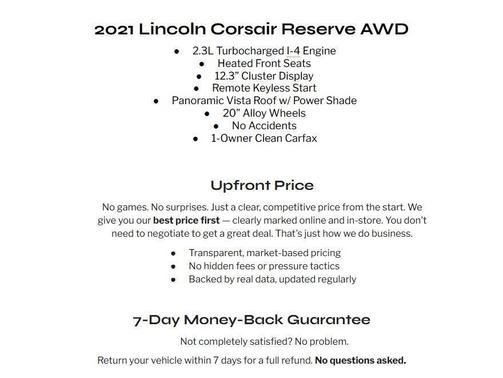 Red Carpet 2021 Lincoln Corsair Reserve