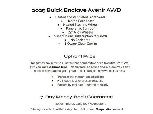 Moonstone Gray Metallic 2025 Buick Enclave Avenir FWD