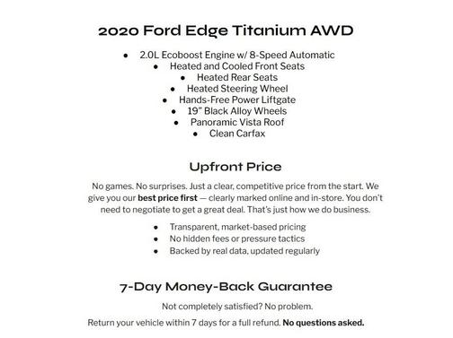 AGATE BLACK METALLIC 2020 Ford Edge Titanium