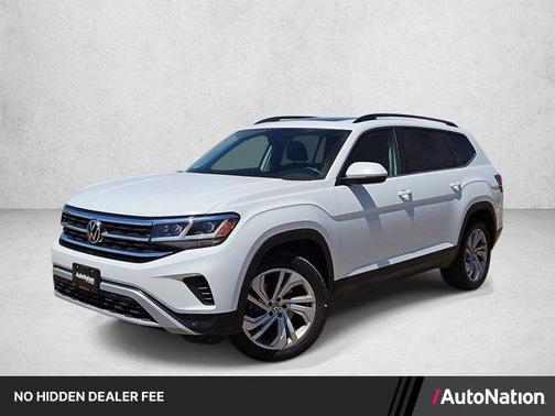 Pure White 2022 Volkswagen Atlas 3.6L SE w/Technology