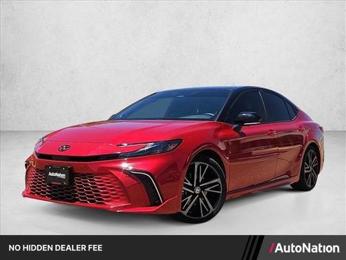 Supersonic Red/Midnight Black Metallic 2025 Toyota Camry XSE