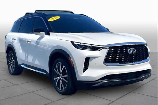 Majestic White/Black Obsidian 2025 INFINITI QX60 AUTOGRAPH