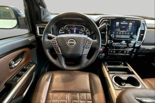 Pearl White Tricoat 2024 Nissan Titan Platinum Reserve