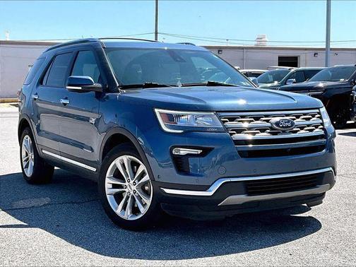 Blue 2018 Ford Explorer Limited