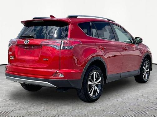 Red 2017 Toyota RAV4 XLE