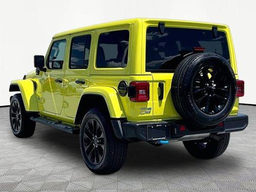 Yellow 2024 Jeep Wrangler 4xe Sahara