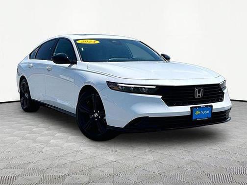 White 2024 Honda Accord Hybrid Sport-L
