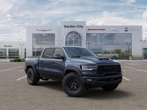 Forged Blue Metallic Exterior Paint 2026 RAM 1500 RHO Crew Cab 4x4 5'7' Box