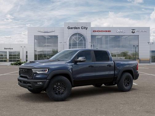 Forged Blue Metallic Exterior Paint 2026 RAM 1500 RHO Crew Cab 4x4 5'7' Box