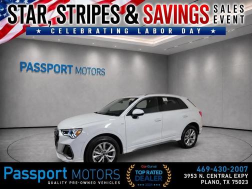 Glacier White Metallic 2023 Audi Q3 45 S line Premium