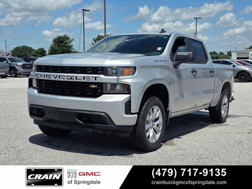 Silver Ice Metallic 2021 Chevrolet Silverado 1500 Custom