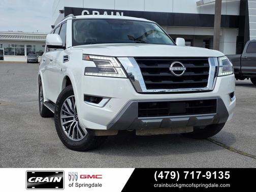 Aspen White Tricoat 2021 Nissan Armada SV 4WD