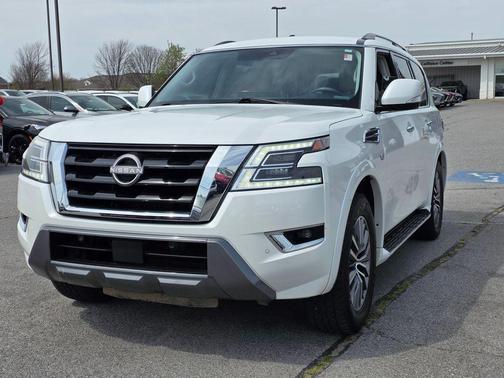 Aspen White Tricoat 2021 Nissan Armada SV 4WD