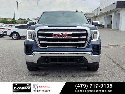 Pacific Blue Metallic 2021 GMC Sierra 1500 SLE