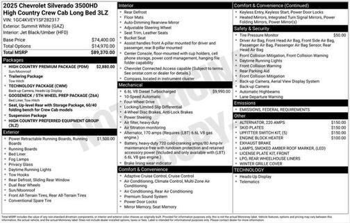 2025 Chevrolet Silverado 3500 High Country