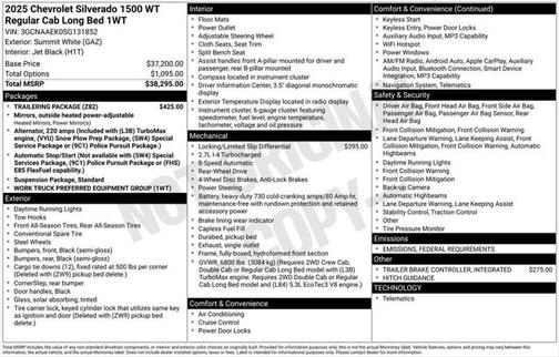 2025 Chevrolet Silverado 1500 WT