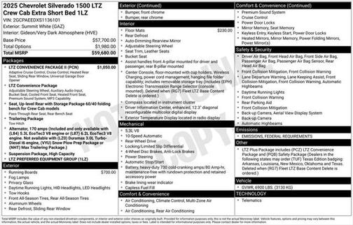 2025 Chevrolet Silverado 1500 LTZ