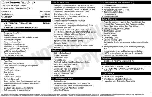2016 Chevrolet Trax LS