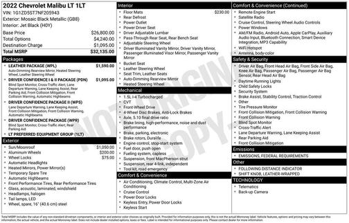 2022 Chevrolet Malibu LT