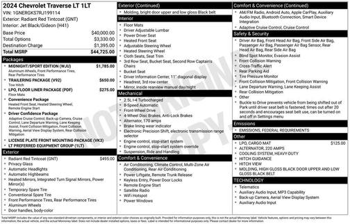 2024 Chevrolet Traverse LT