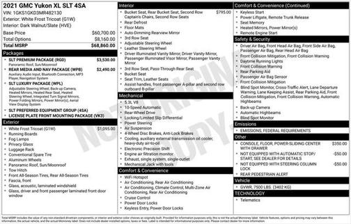 2021 GMC Yukon XL SLT