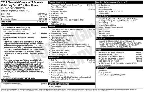 2021 Chevrolet Colorado LT