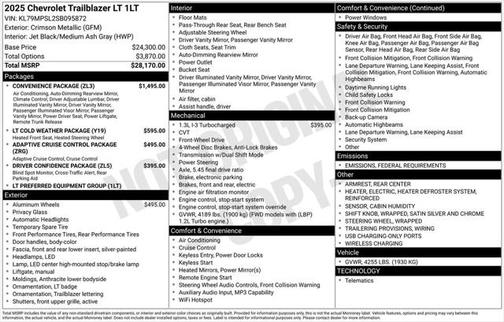 2025 Chevrolet Trailblazer LT