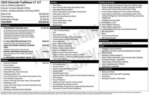 2025 Chevrolet Trailblazer LT