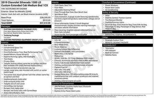 2019 Chevrolet Silverado 1500 Custom