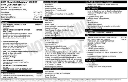 2021 Chevrolet Silverado 1500 RST