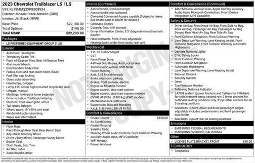 2023 Chevrolet Trailblazer LS