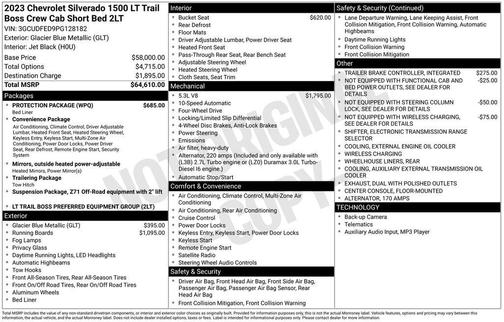 2023 Chevrolet Silverado 1500 LT Trail Boss