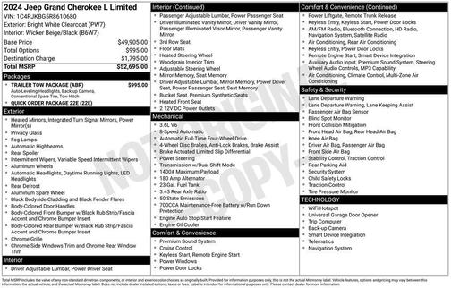 2024 Jeep Grand Cherokee L Limited